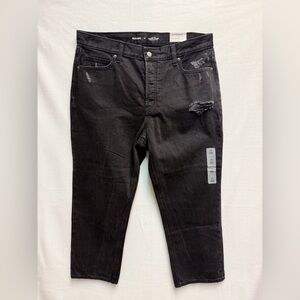 Old Navy NWT Black High-Rise Slouchy Straight Jeans